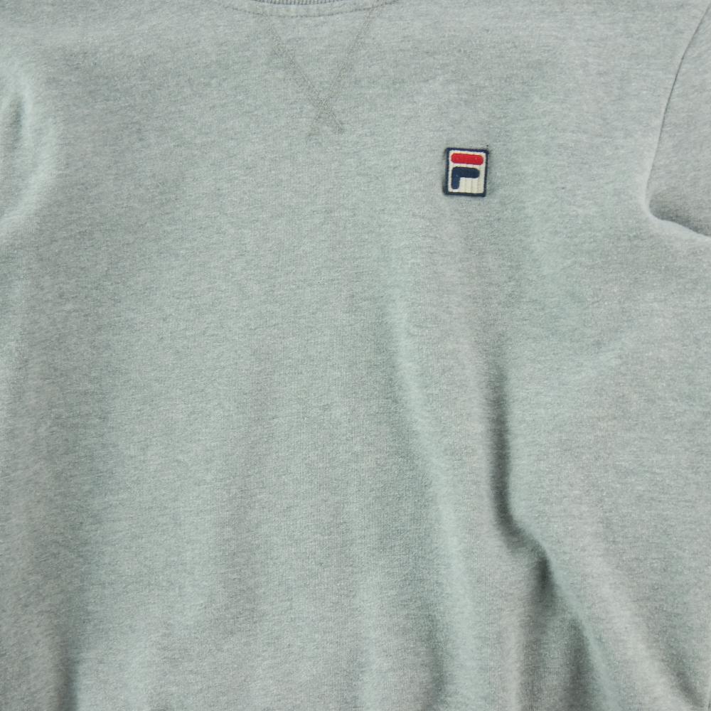 Fitness / Cardio training - Fila Pull Pozzi Crew Neck Y2K Vintage Homme Taille S Gris #QWE3317 - photo 3
