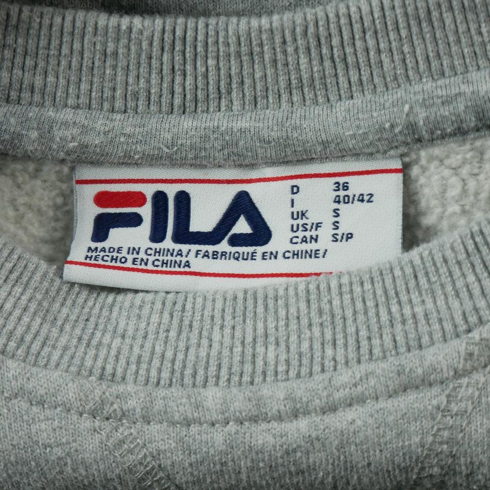 Fitness / Cardio training - Fila Pull Pozzi Crew Neck Y2K Vintage Homme Taille S Gris #QWE3317 - photo 5