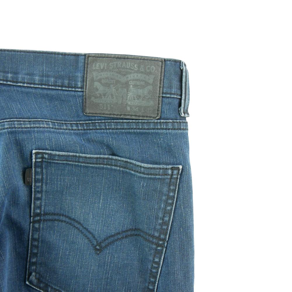 Sportswear - Levi Strauss Jean Levis 511 Slim Fit Taille W34/L32 Homme Bleu #QWE7292 - photo 3