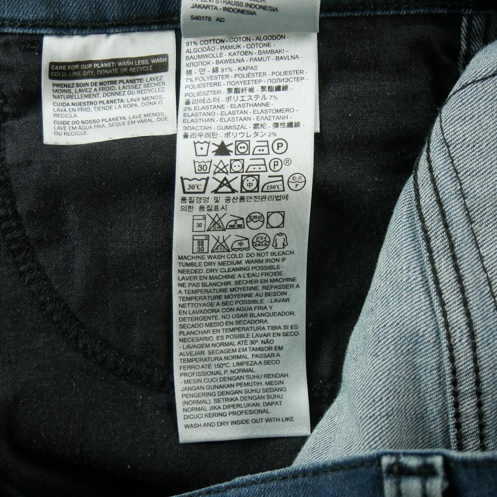 Sportswear - Levi Strauss Jean Levis 511 Slim Fit Taille W34/L32 Homme Bleu #QWE7292 - photo 8
