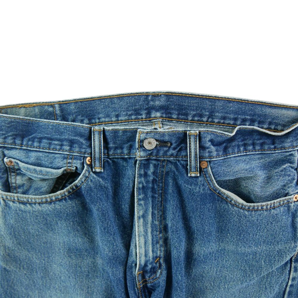 Sportswear - Levi Strauss Jean Levis 505 Regular Fit Taille W36/L30 Homme Bleu #QWE0016 - photo 3