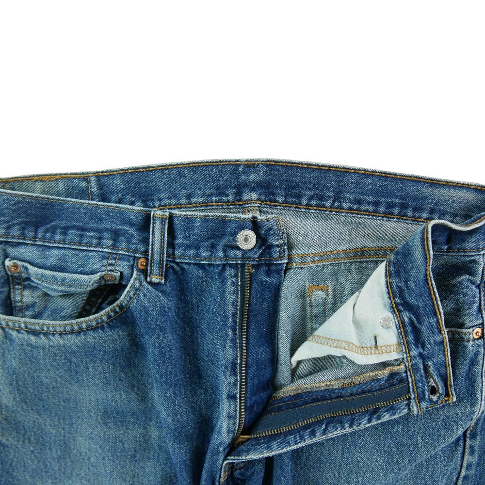 Sportswear - Levi Strauss Jean Levis 505 Regular Fit Taille W36/L30 Homme Bleu #QWE0016 - photo 6