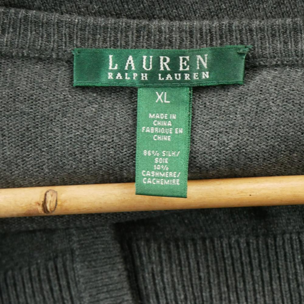 Sportswear - Lauren Ralph Lauren Gilet cardigan Femme Taille XL Gris #QWE3918 - photo 5