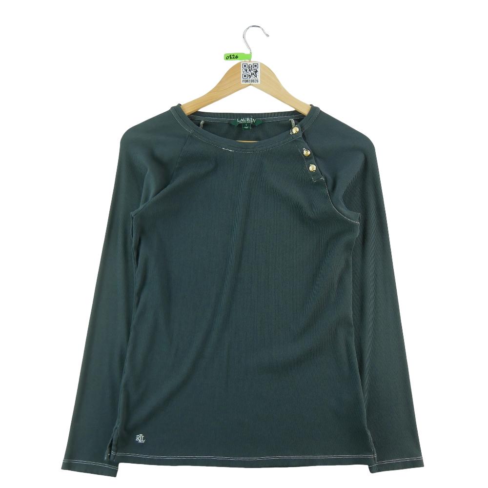 Sportswear - Lauren Ralph Lauren T-shirt manches longues Femme Taille L Gris #QWE0826 - photo 1