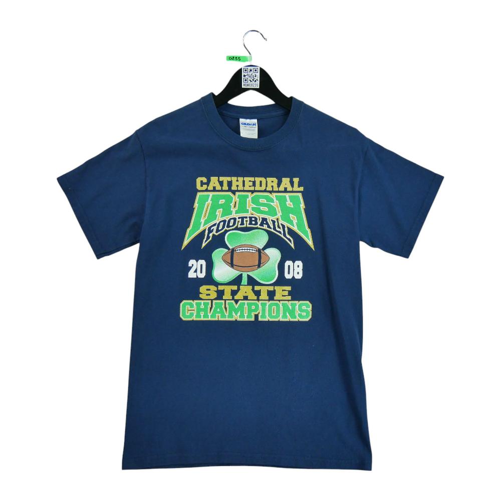 Football Américain - NFL T-shirt manches courtes NCAA Notre Dame Fighting Irish Homme Taille S Marine #QWE0235 - photo 1