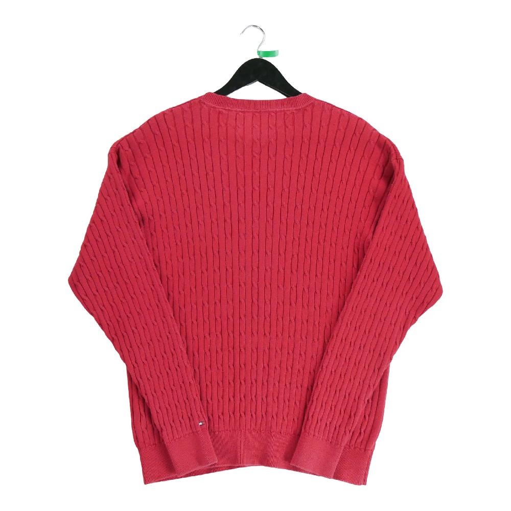 Golf - Tommy Hilfiger Pull en maille torsadée Homme Taille XL Rouge #QWE0229 - photo 2