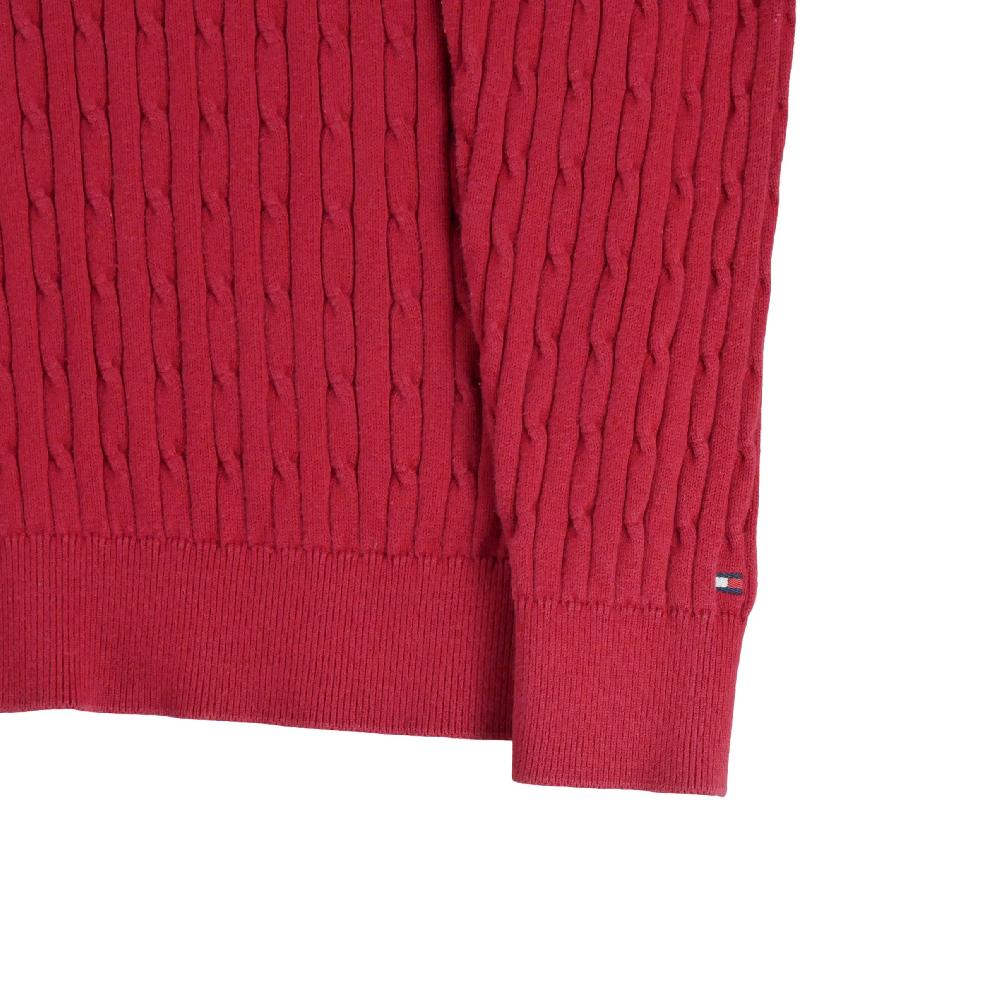 Golf - Tommy Hilfiger Pull en maille torsadée Homme Taille XL Rouge #QWE0229 - photo 4