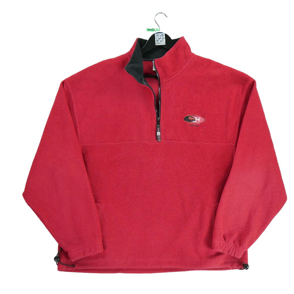 Randonnée / Trek - Hard Rock Cafe Pull polaire Vintage Y2K Homme Taille XL Rouge #QWE0050 - photo 1