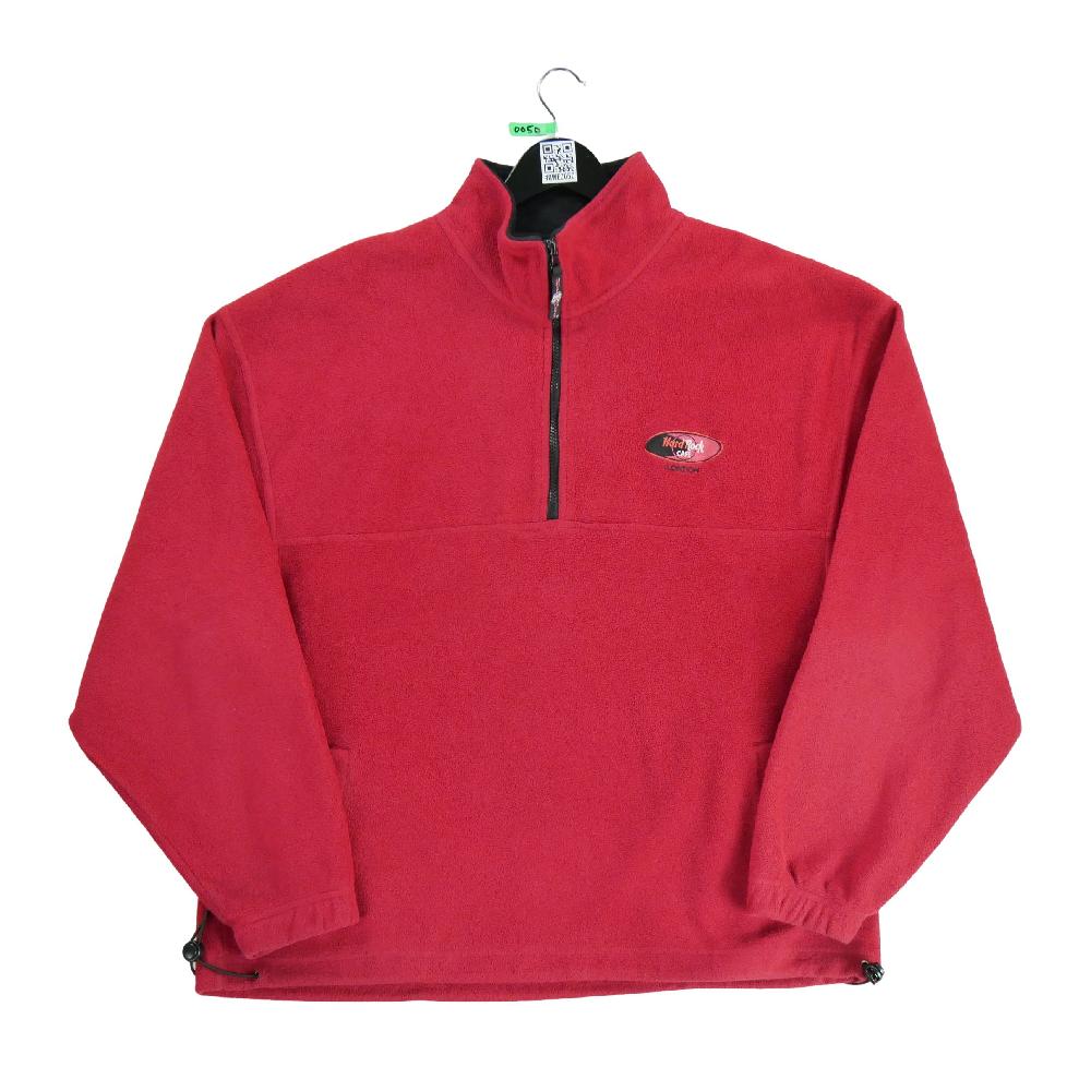 Randonnée / Trek - Hard Rock Cafe Pull polaire Vintage Y2K Homme Taille XL Rouge #QWE0050 - photo 3