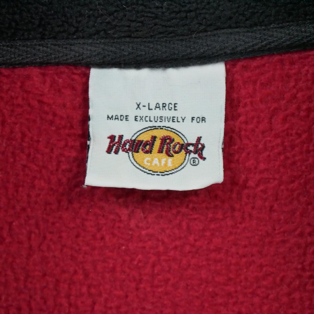 Randonnée / Trek - Hard Rock Cafe Pull polaire Vintage Y2K Homme Taille XL Rouge #QWE0050 - photo 6