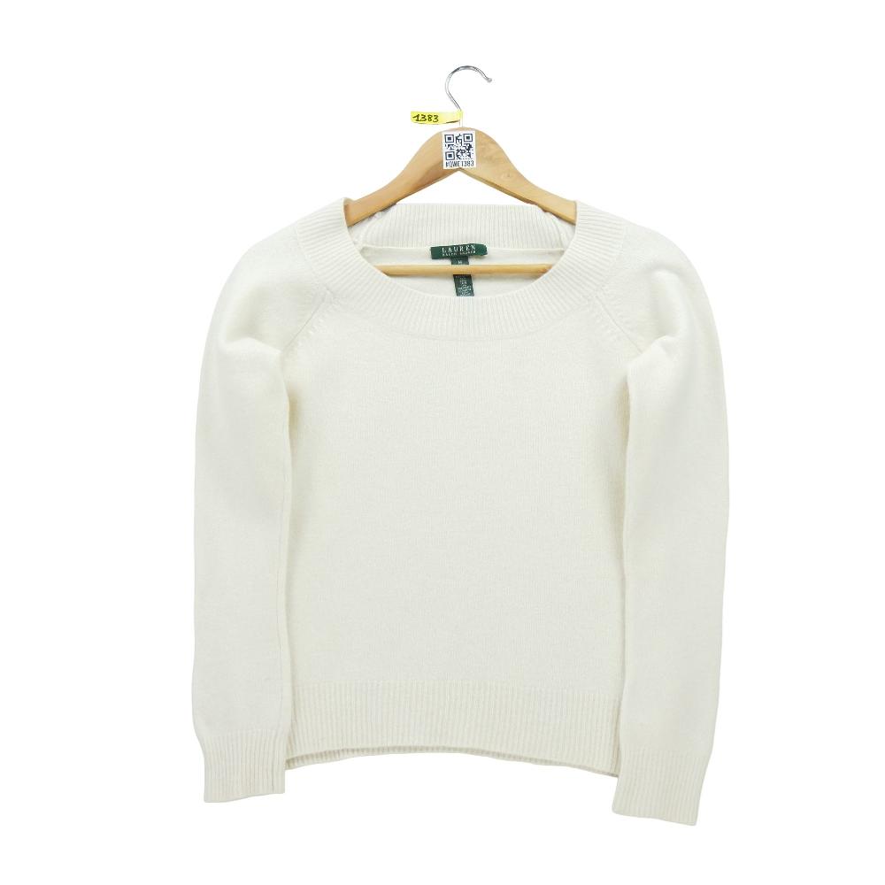Sportswear - Ralph Lauren Pull laine et cachemire Femme Taille M Blanc #QWE1036 - photo 1