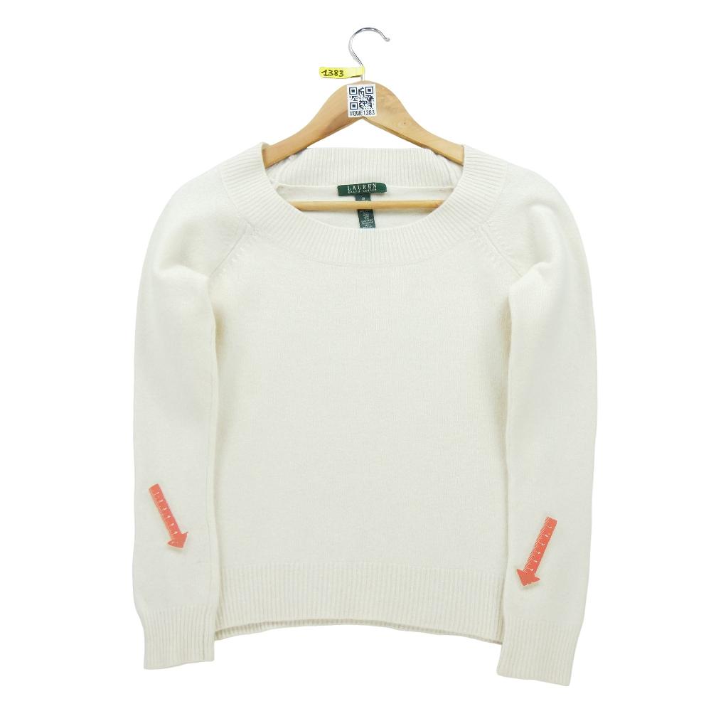 Sportswear - Ralph Lauren Pull laine et cachemire Femme Taille M Blanc #QWE1036 - photo 4