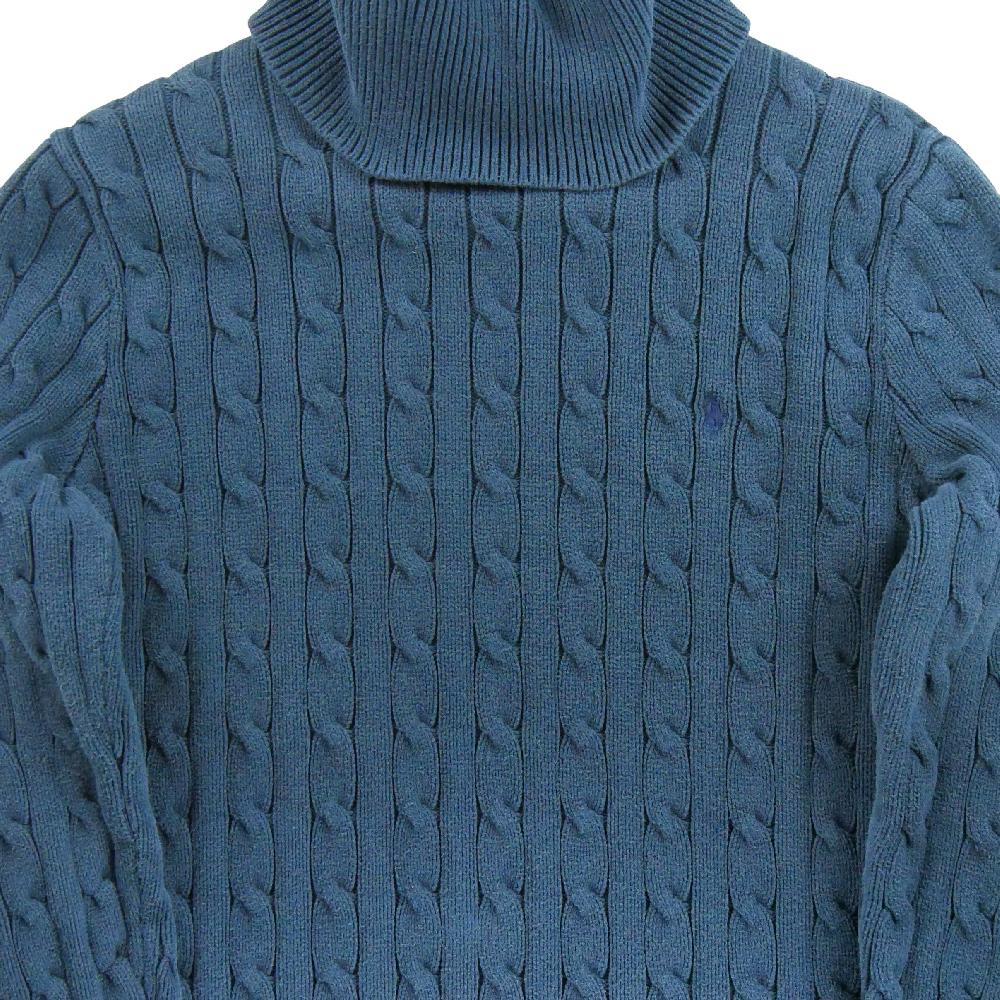 Golf - Polo Ralph Lauren Pull en maille torsadée Femme Taille S Marine #QWE3595 - photo 3