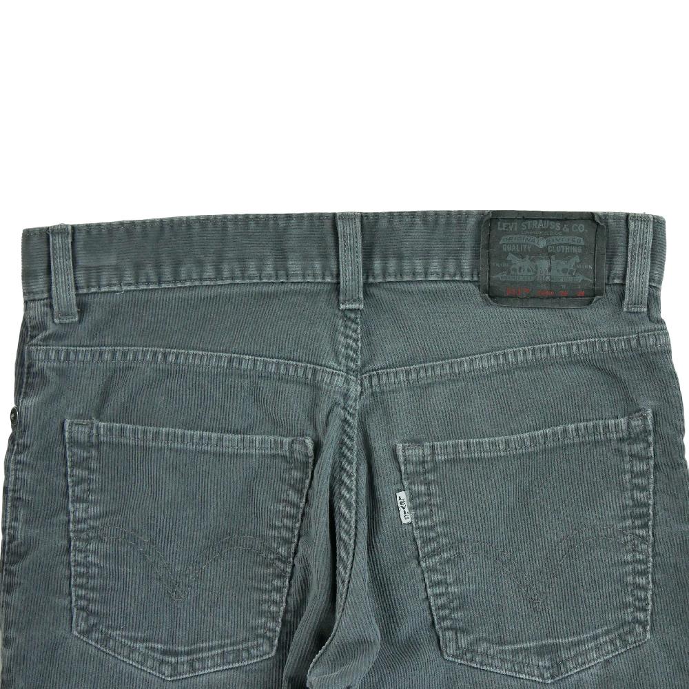 Sportswear - Levi Strauss Pantalon 511 Skinny en velours côtelé Taille W28/L28 Homme Gris #QWE3220 - photo 4