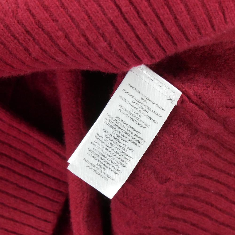 Golf - Polo Ralph Lauren Pull en maille torsadée Laine et Cachemire Femme Taille L Rouge #QWE0714 - photo 7