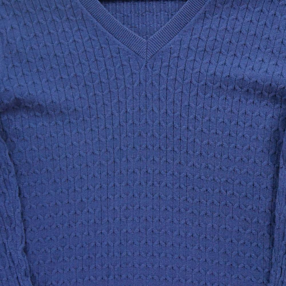 Golf - Tommy Hilfiger Pull en maille torsadée Femme Taille M Marine #QWE0108 - photo 3