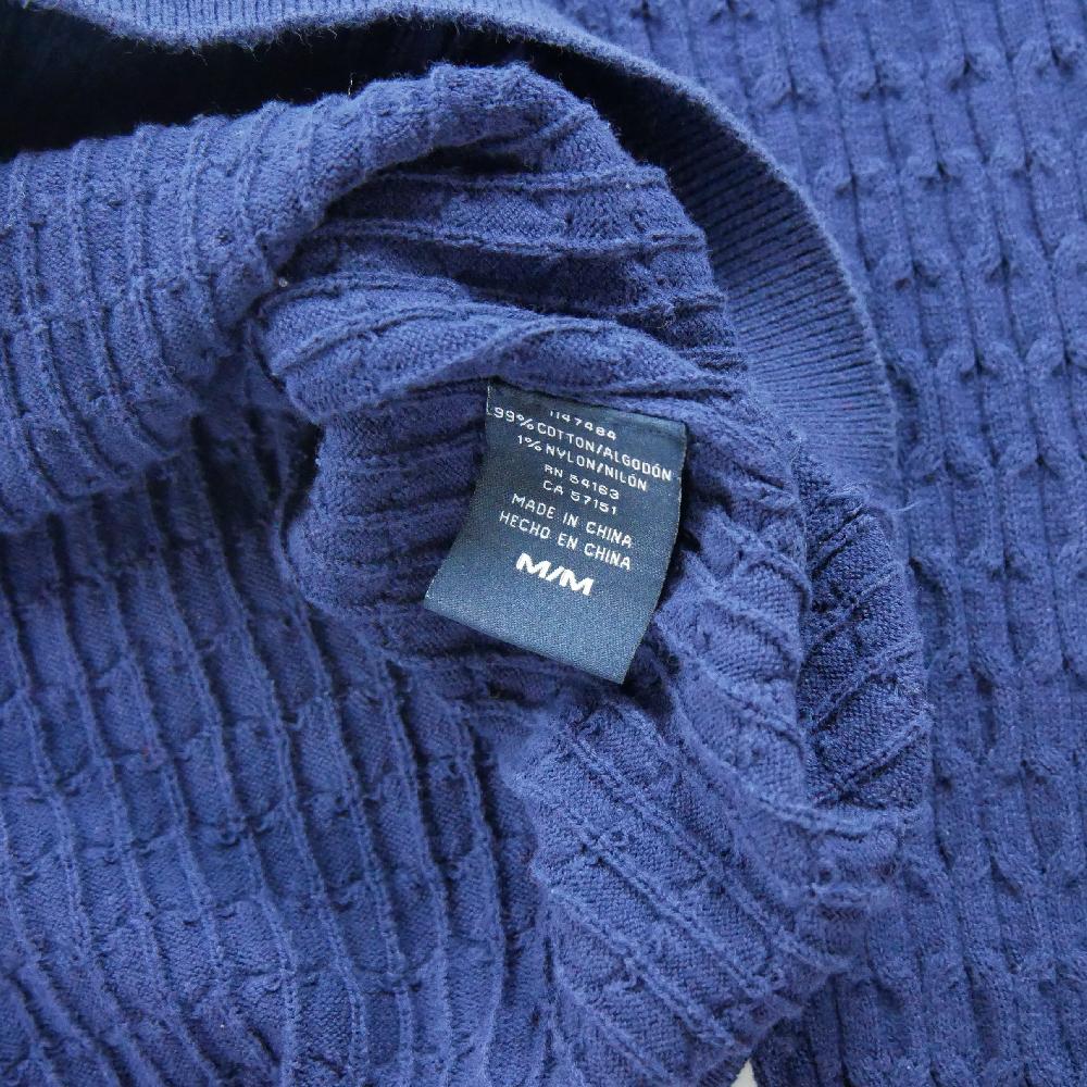 Golf - Tommy Hilfiger Pull en maille torsadée Femme Taille M Marine #QWE0108 - photo 6