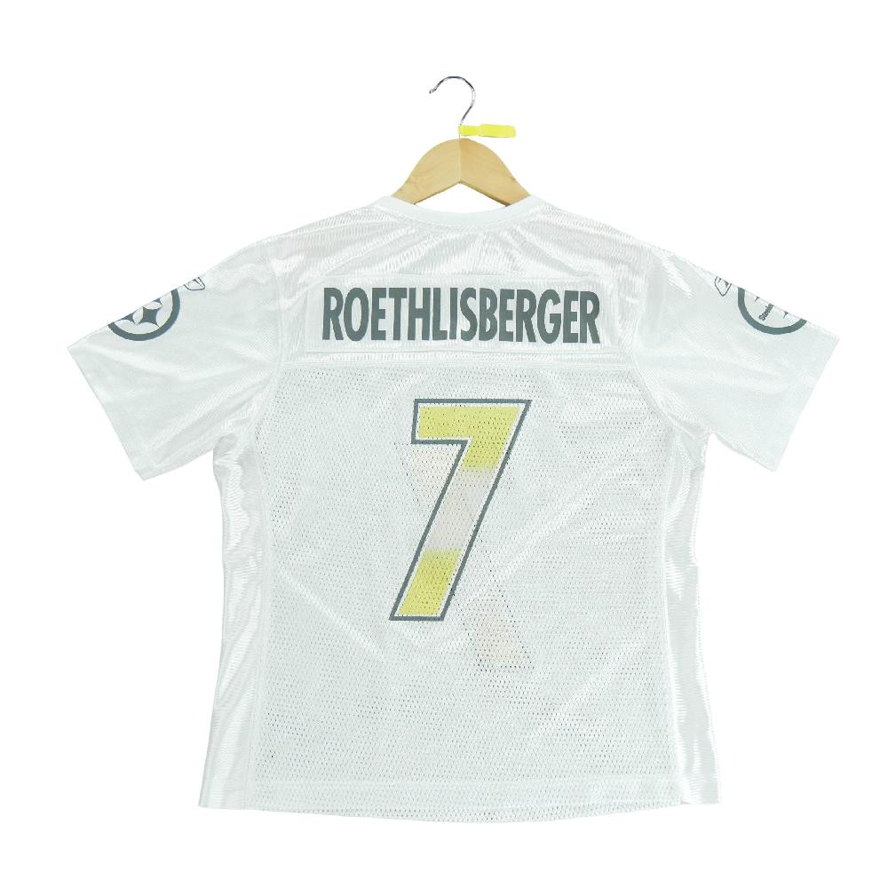 Football Américain - Reebok Maillot NFL Pittsburgh Steelers Ben Roethlisberger #7 Taille M #QWE1644 - photo 2