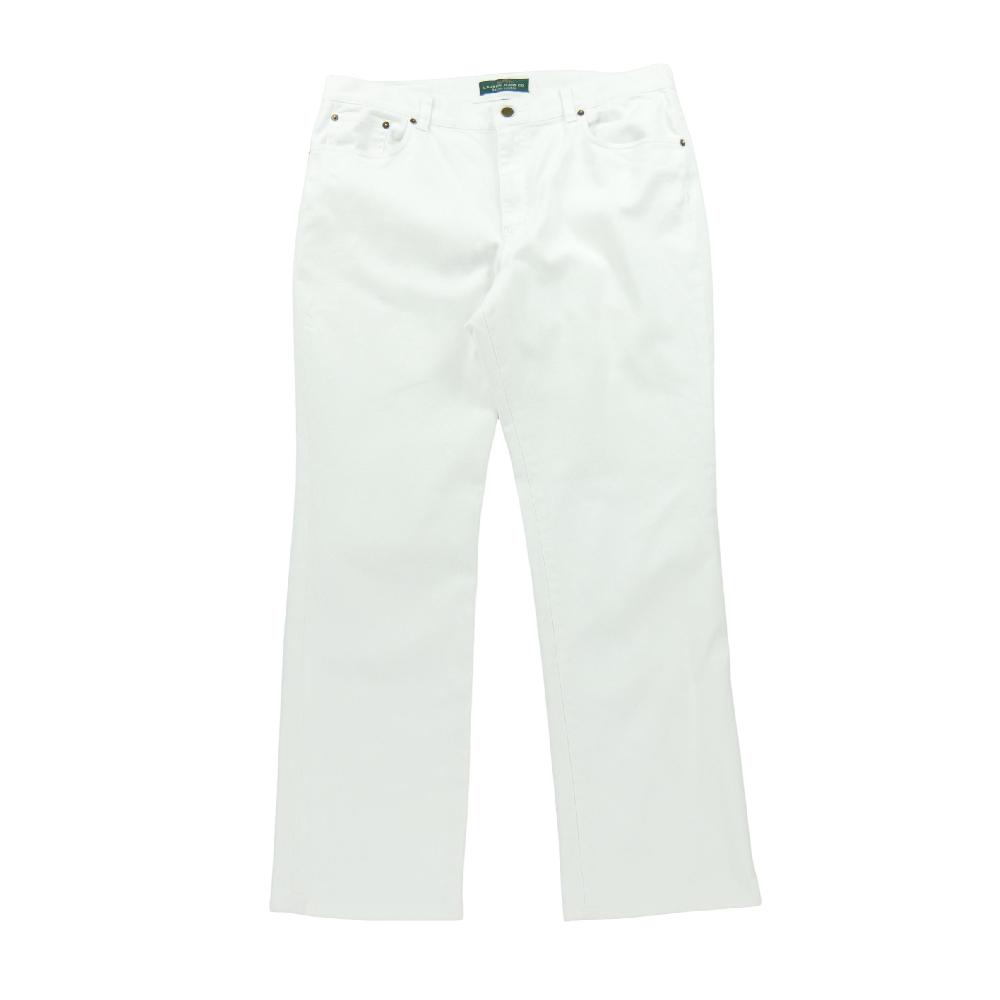 Sportswear - Polo Ralph Lauren Jean Flare Taille W36/L30 Femme Blanc #QWE1716 - photo 1