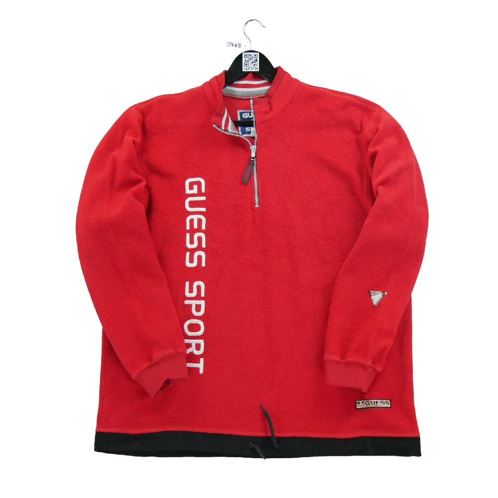 Sportswear - Guess Pull polaire Sport Homme Taille L Rouge #QWE3769 - photo 1