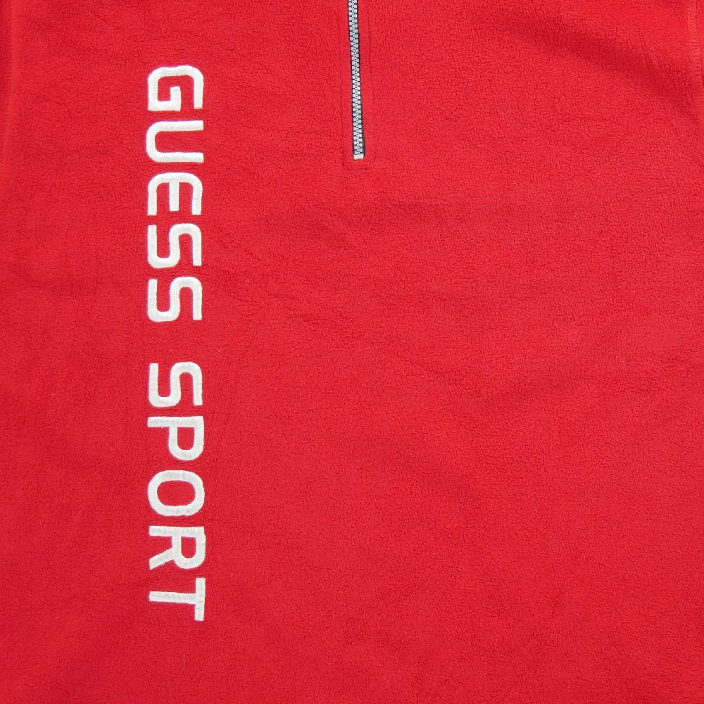 Sportswear - Guess Pull polaire Sport Homme Taille L Rouge #QWE3769 - photo 3