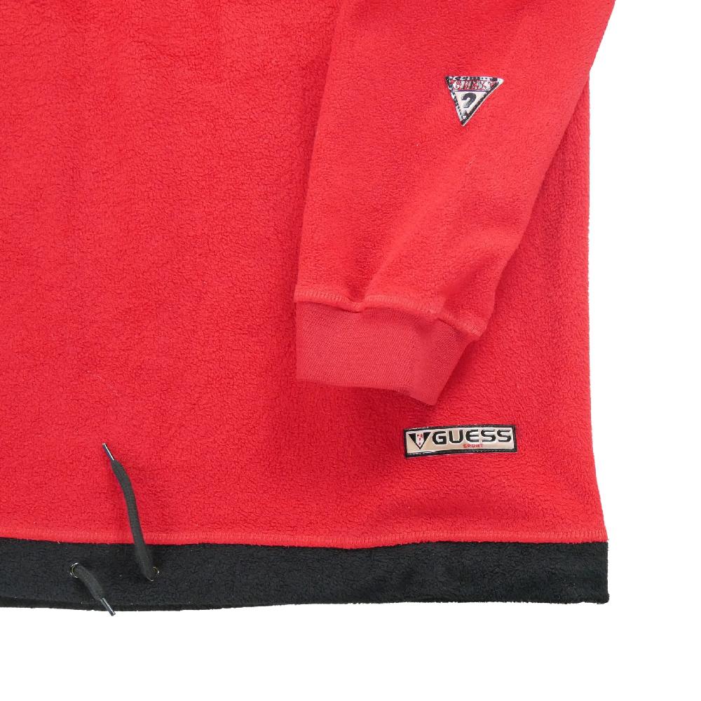 Sportswear - Guess Pull polaire Sport Homme Taille L Rouge #QWE3769 - photo 4