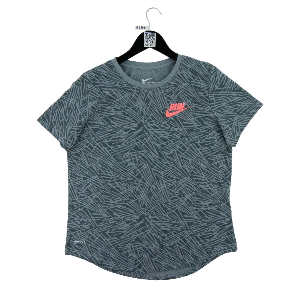 Fitness / Cardio training - Nike T-shirt manches courtes Dri-Fit Femme Taille L Gris #QWE3597 - photo 1