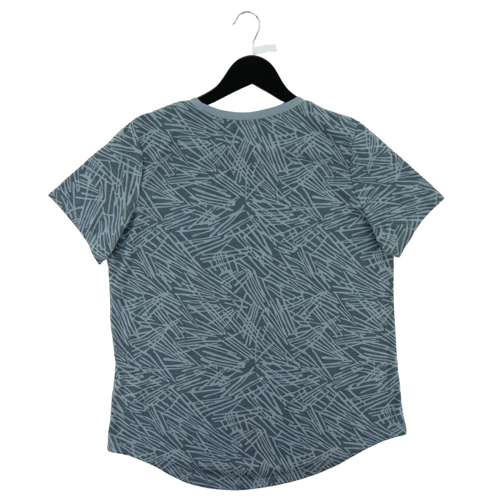 Fitness / Cardio training - Nike T-shirt manches courtes Dri-Fit Femme Taille L Gris #QWE3597 - photo 2