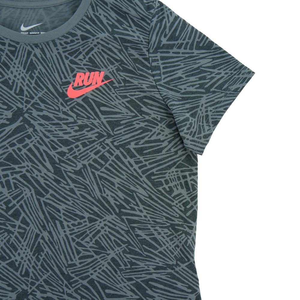 Fitness / Cardio training - Nike T-shirt manches courtes Dri-Fit Femme Taille L Gris #QWE3597 - photo 4