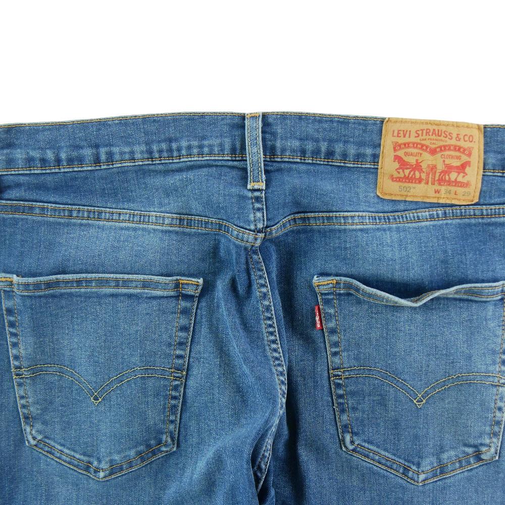 Sportswear - Levi Strauss Jean Levis 502 Regular Taper Taille W34/L29 Homme Bleu #QWE3192 - photo 6