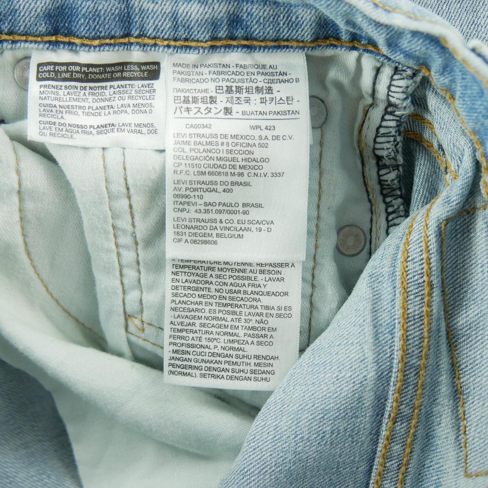 Sportswear - Levi Strauss Jean Levis 513 Regular Fit Taille W30/L32 Homme Bleu clair #QWE3002 - photo 8