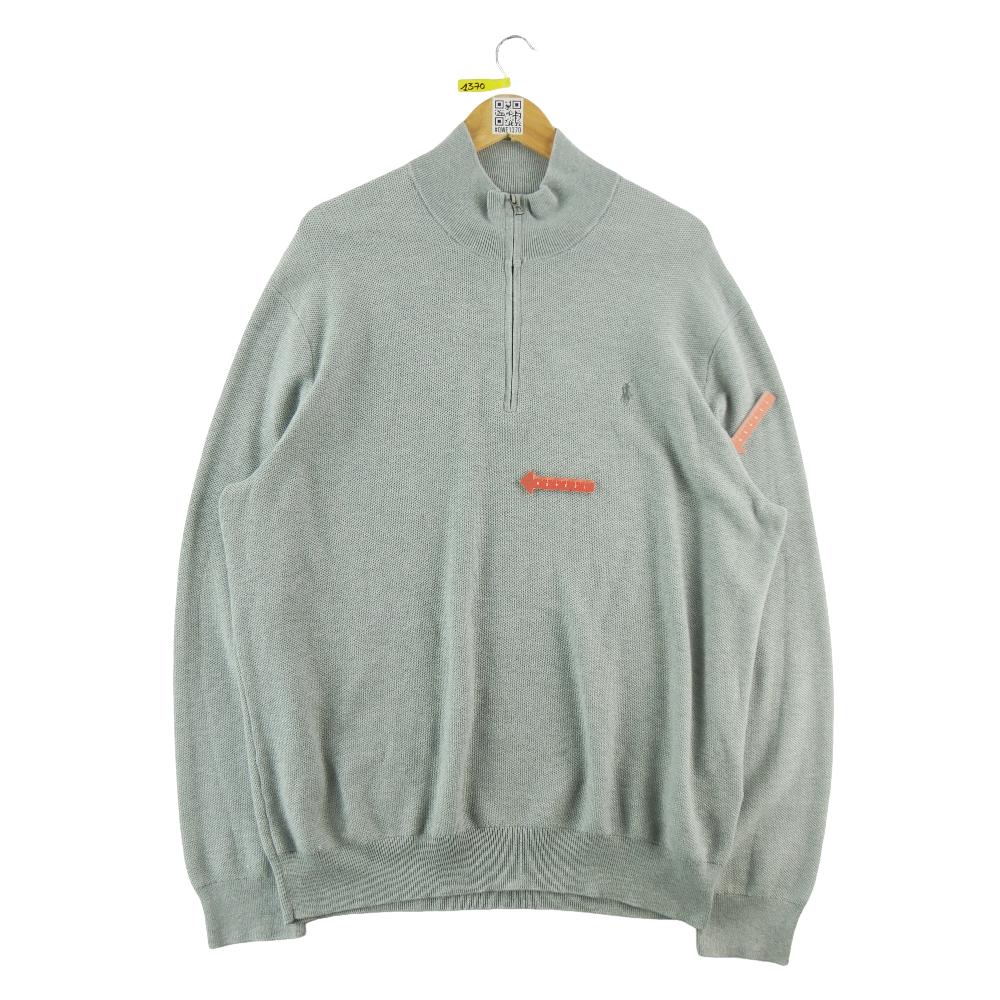 Golf - Polo Ralph Lauren Pull col camionneur quarter-zip Homme Taille 2XL Gris #QWE1370 - photo 4