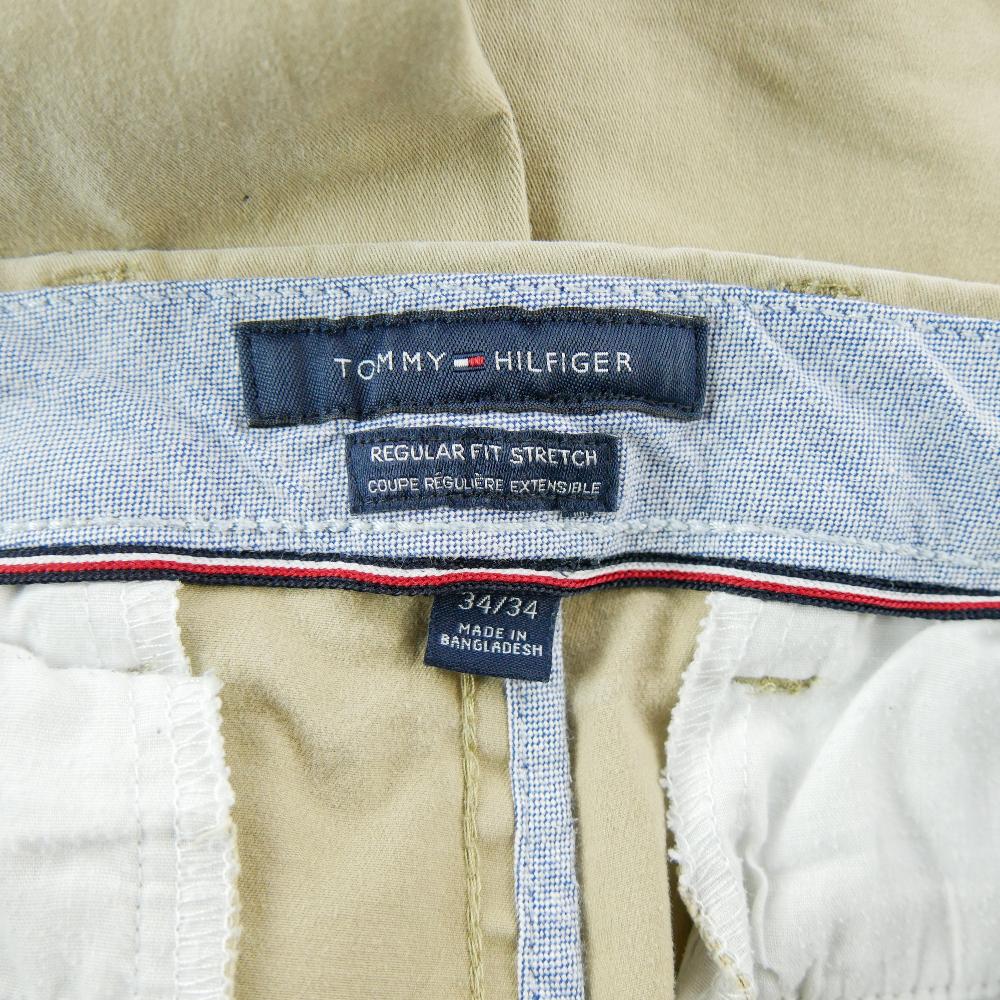 Sportswear - Tommy Hilfiger Pantalon Chino Regular Fit Stretch Casual Preppy Taille W34/L34 Homme Beige #QWE0834 - photo 6