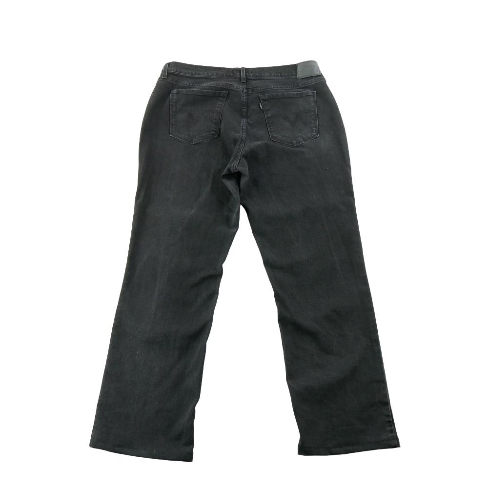 Sportswear - Levi Strauss Jean Levis 505 Straight Fit Denim Washed Black Taille W32/L28 Femme Noir #QWE0719 - photo 1