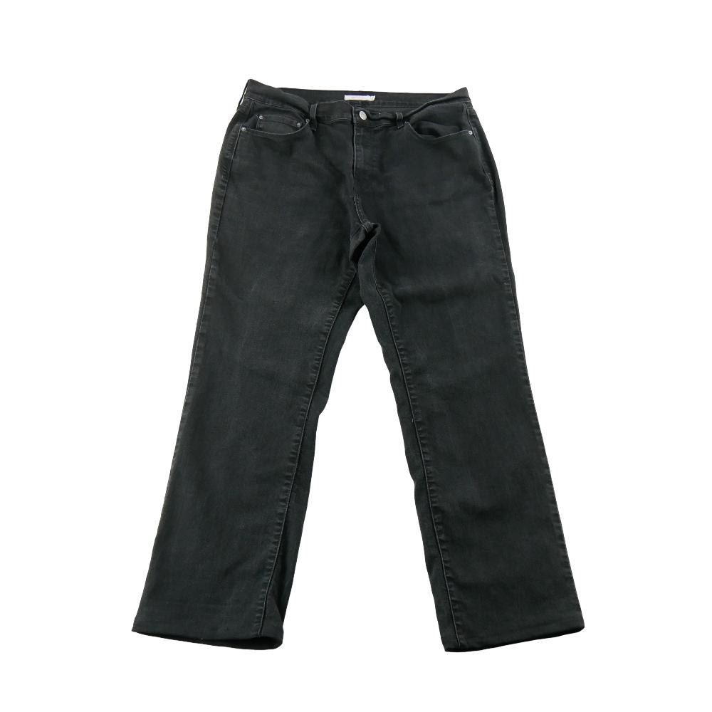 Sportswear - Levi Strauss Jean Levis 505 Straight Fit Denim Washed Black Taille W32/L28 Femme Noir #QWE0719 - photo 2