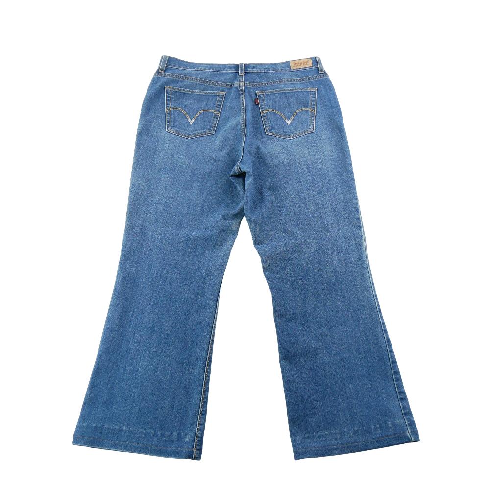 Sportswear - Levi Strauss Jean Levis Bootcut Perfectly Slimming Western Denim Taille W35/L28 Femme Bleu #QWE0733 - photo 1