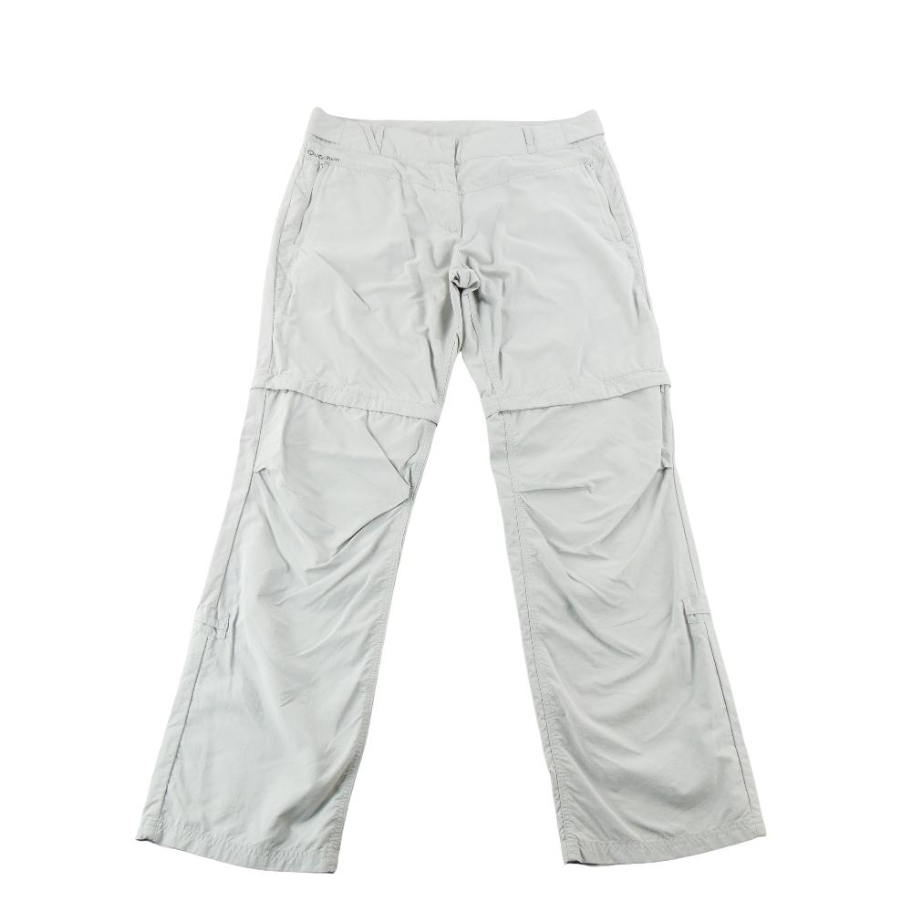 Randonnée / Trek - Quechua Pantalon Regular Fit Randonnée Convertible Trekking Outdoor Taille L Femme Gris #QWE7280 - photo 1