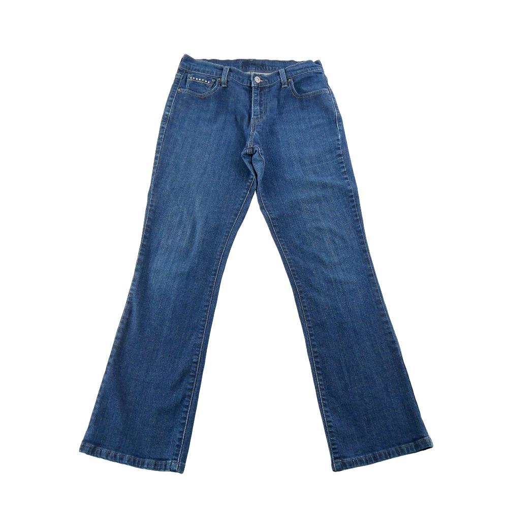 Sportswear - Levi Strauss Jean Levis Bootcut Denim Stretch Y2K Strass 6M Taille W30/L30 Femme Bleu #QWE0757 - photo 1