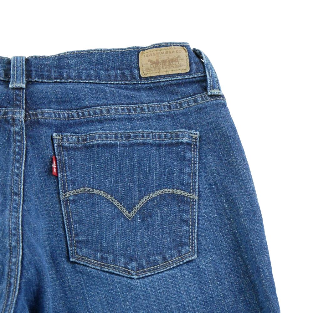 Sportswear - Levi Strauss Jean Levis Bootcut Denim Stretch Y2K Strass 6M Taille W30/L30 Femme Bleu #QWE0757 - photo 4
