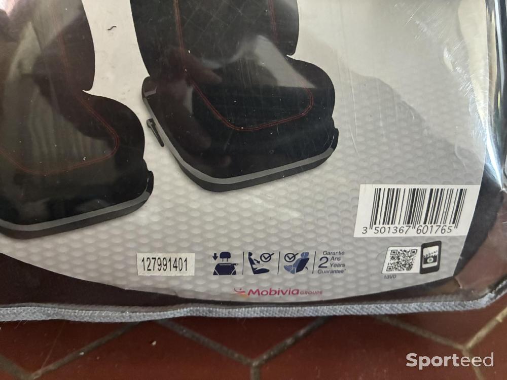 Sports automobile - Housses 2 sièges avant Norauto Rallye - NEUF – Noir liseré rouge – Universel, compatible airbag - photo 5