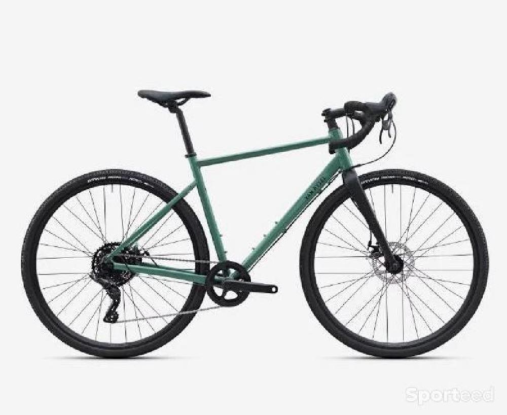 Vélo route - VAN RYSEL Vélo gravel Microshift Acolyte 1x8v, GRVL AF DISCOVER vert - photo 1