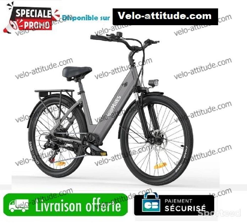 Vélo électrique - Hillmiles Milecity 1 Vélo électrique 26' Moteur 250W Batterie Amovible 36V 13Ah - photo 1