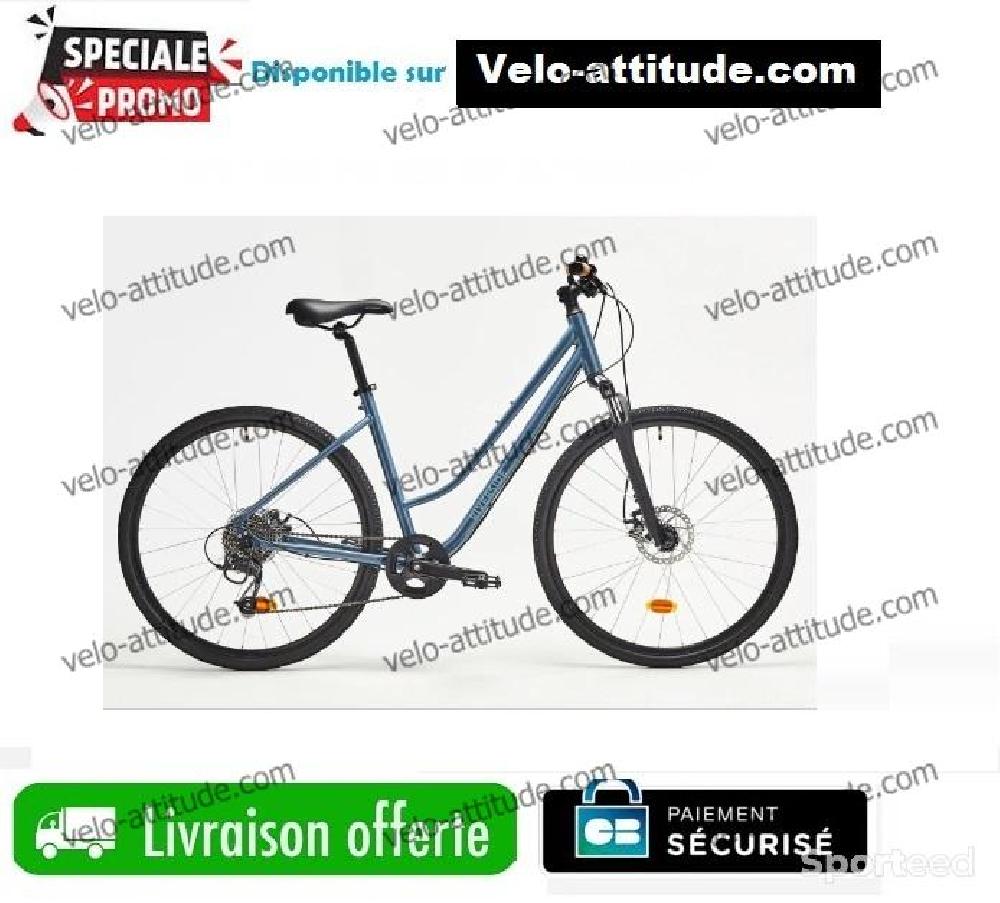Vélo loisir / urbain - Velo Tout Chemin Riverside 500 Enjambement Bas Bleu - photo 1