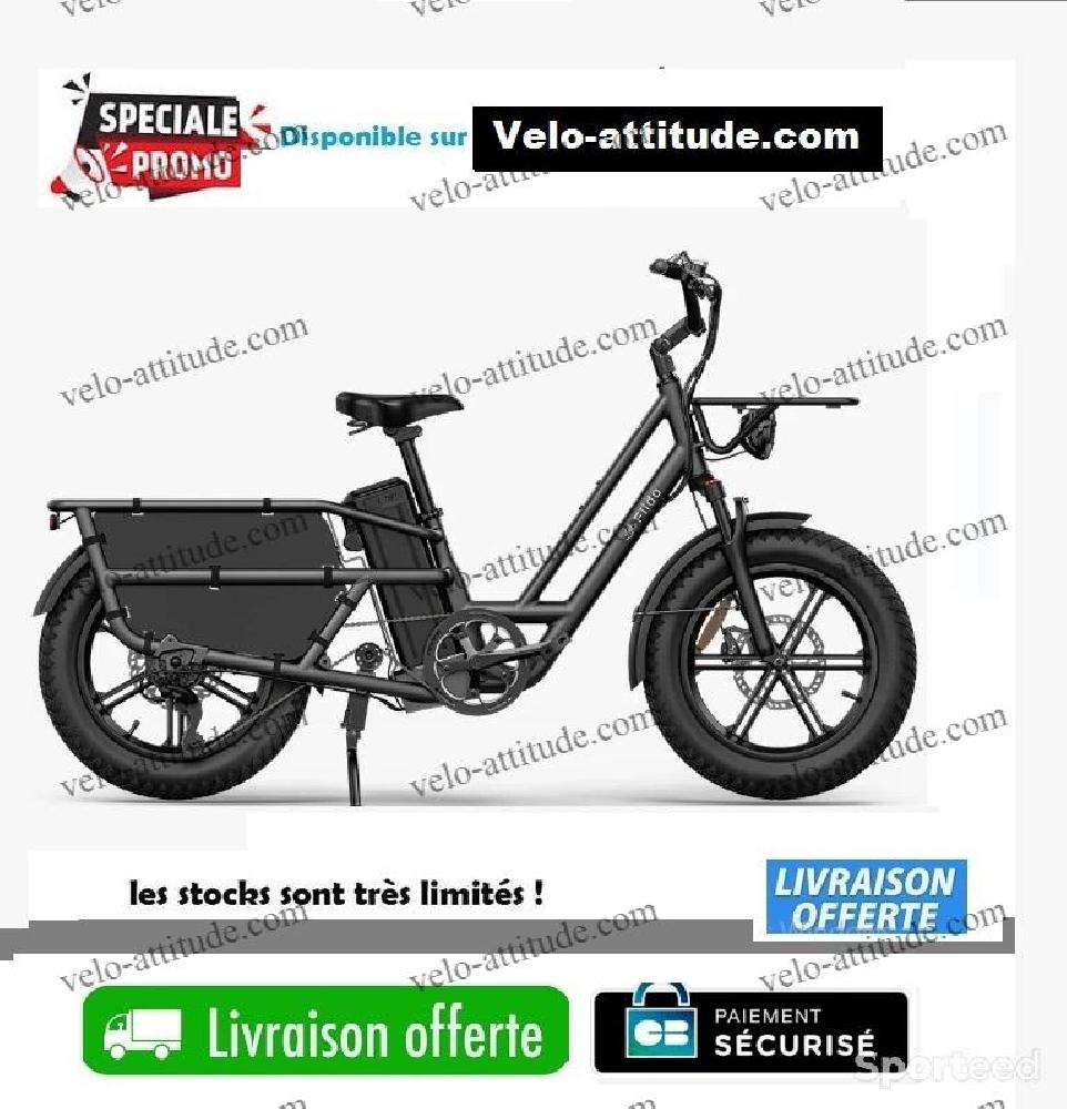 Vélo électrique - Fiido T2 Vélo électrique Longtail Fatbike Cargo - photo 1