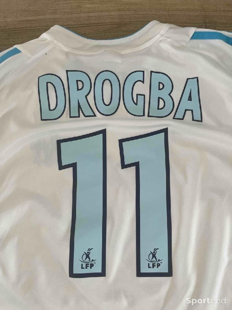 Football - Maillot authentique Drogba OM Adidas taille L homme - photo 1