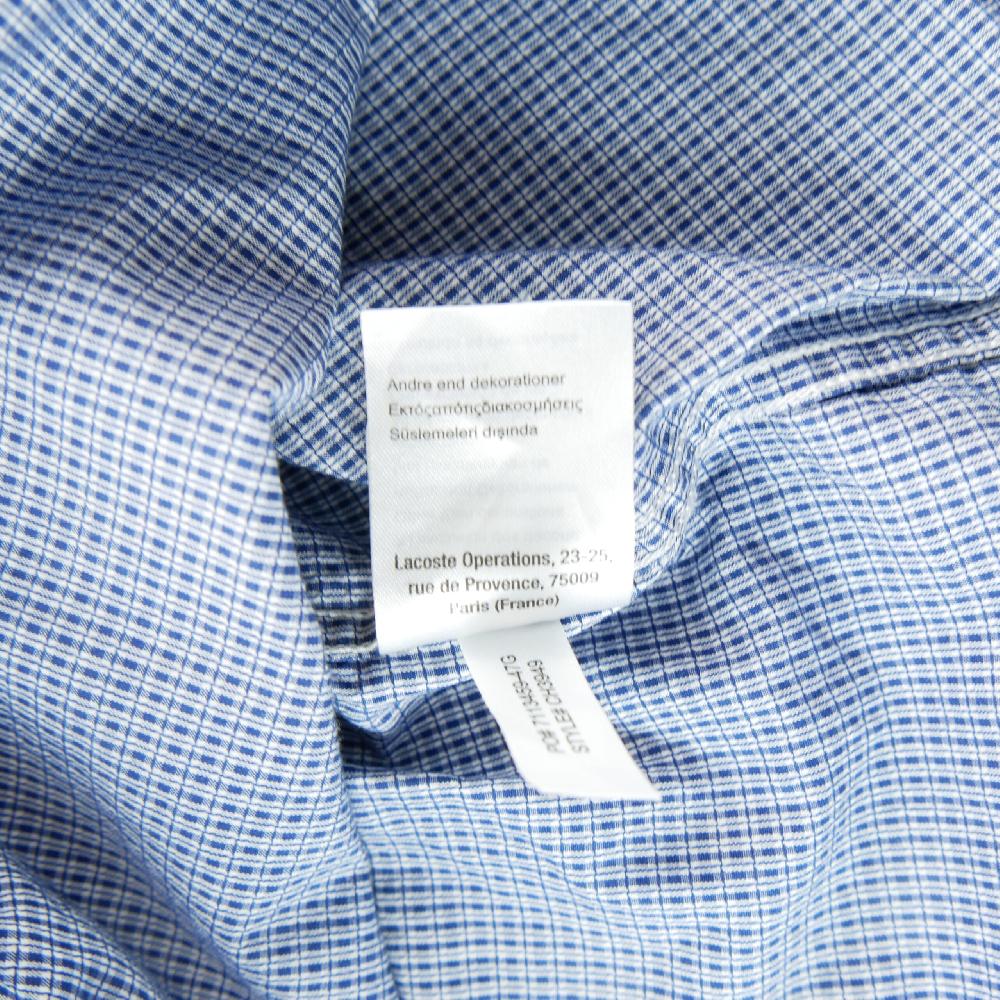 Fitness / Cardio training - Lacoste Chemise classique Homme Taille L à carreaux Bleu - photo 8