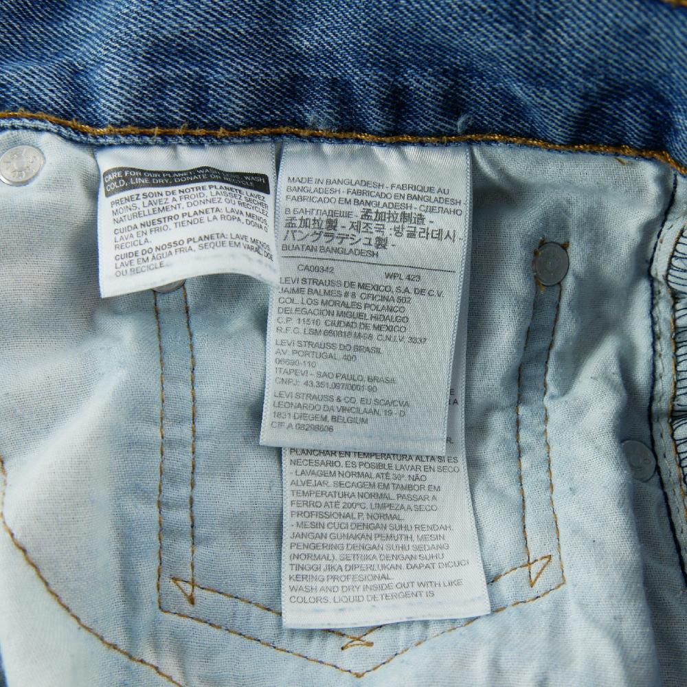 Sportswear - Levi Strauss Jean 516 Slim Straight Levis Stonewash Taille W36/L32 Homme Bleu clair #QWE0562 - photo 6