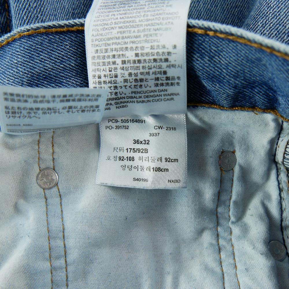 Sportswear - Levi Strauss Jean 516 Slim Straight Levis Stonewash Taille W36/L32 Homme Bleu clair #QWE0562 - photo 8
