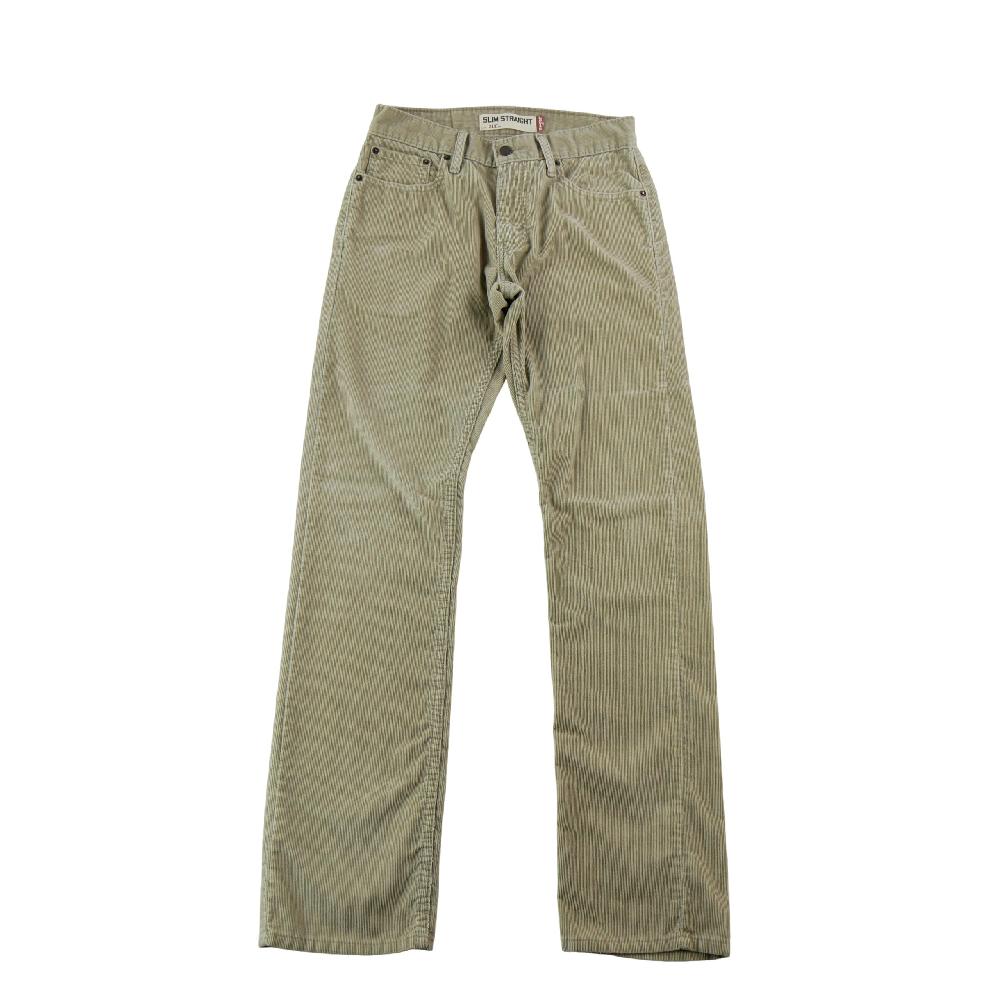 Sportswear - Levi Strauss Pantalon 514 Slim Straight Levis Velours côtelé Taille W28/L32 Homme Beige #QWE3464 - photo 1