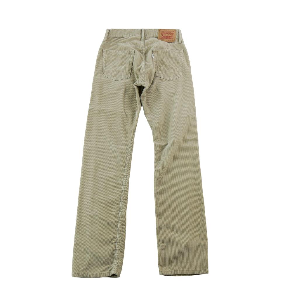 Sportswear - Levi Strauss Pantalon 514 Slim Straight Levis Velours côtelé Taille W28/L32 Homme Beige #QWE3464 - photo 2